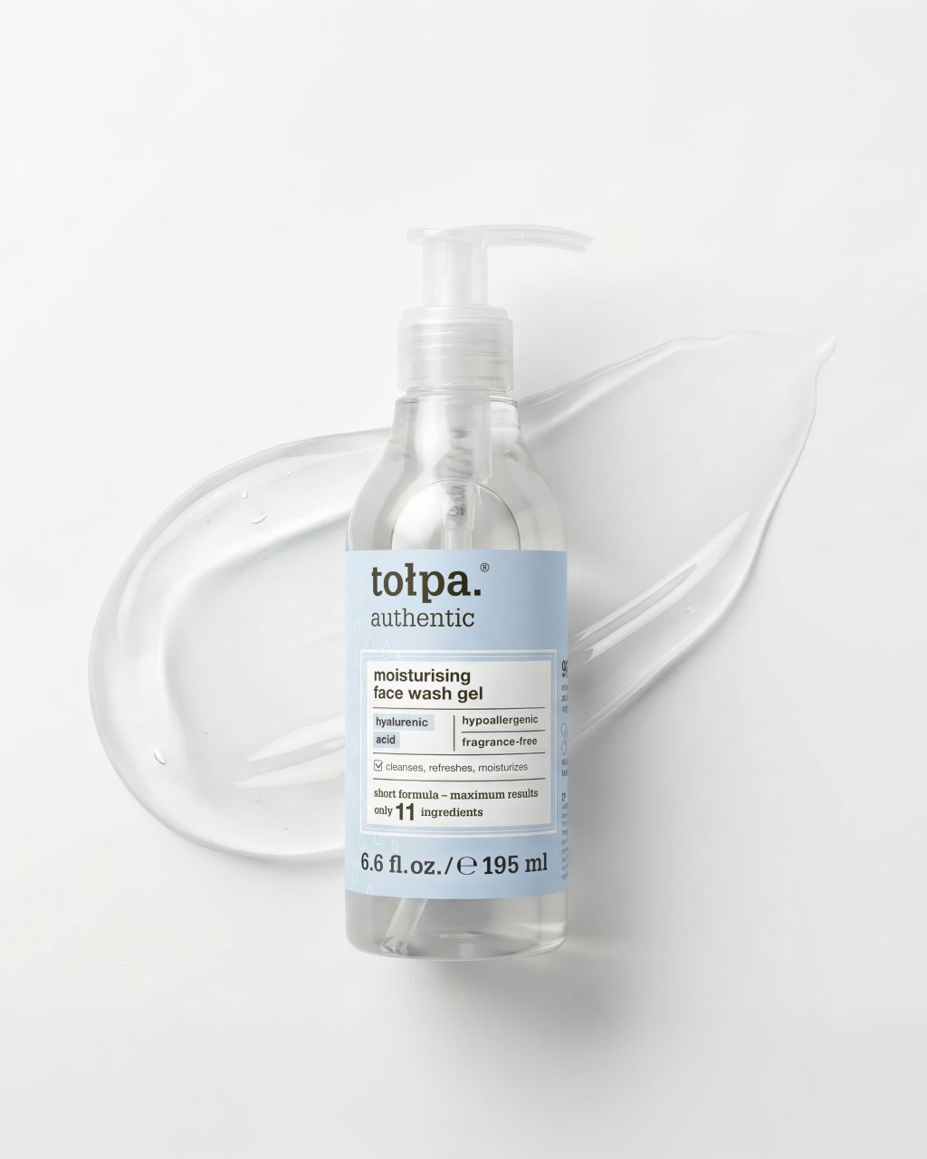 Tołpa – Authentic – Żel do Mycia Twarzy, Nawilżona Skóra 195ml