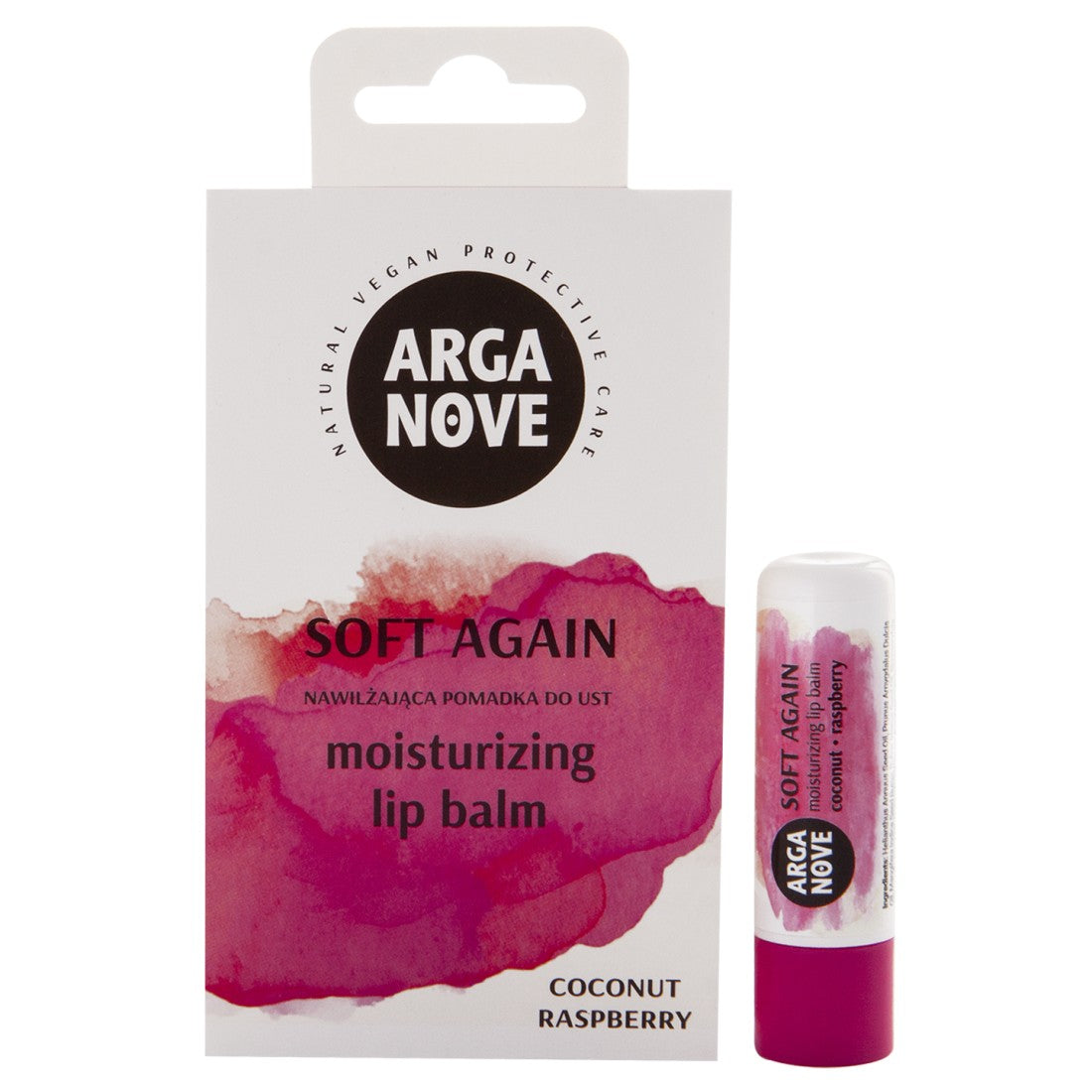 Arganove – Natural Moisturizing Lip Balm – Coconut and Raspberry 4,4g