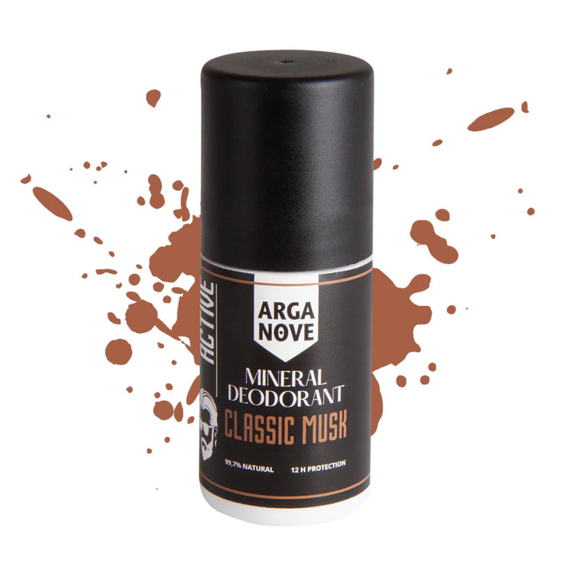 Arganove – Mineral Alum Deodorant Musk Roll-On 50 ml