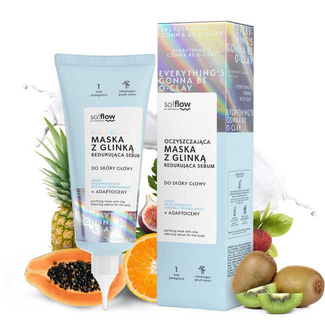 So!Flow – Purifying Mask with Clay Reducing Sebum for the Scalp 100 ml