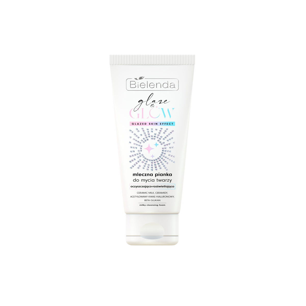 Bielenda – Glaze & Glow – Milky Cleansing Face Foam 135g