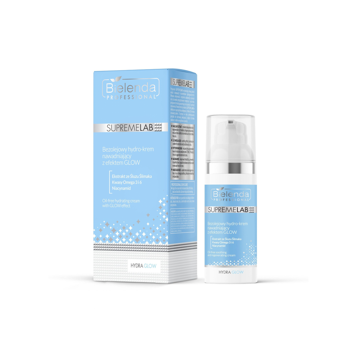 Bielenda – Supremelab – Oil-Free Hydrating Hydro Cream with GLOW Effect & Niacinamide 50ml