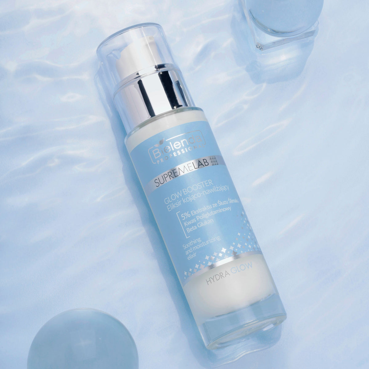 Bielenda – Supremelab – Soothing & Moisturizing GLOW BOOSTER Elixir with Snail Mucin Extract 30ml