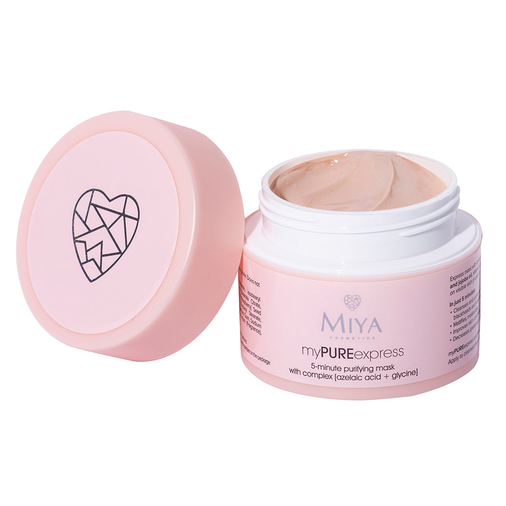 Miya Cosmetics – myPUREexpress – 5-minute Cleansing Mask with a Complex with Azelaic Acid and Glycine 50ml