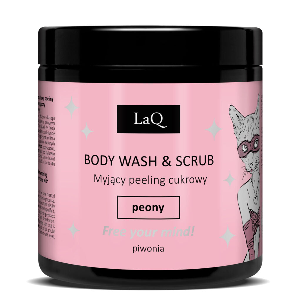 LaQ – Body Wash & Scrub – Peony 220g