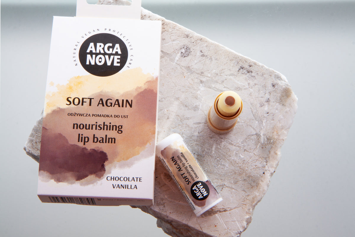 Arganove – Natural Nourishing Lip Balm – Vanilla and Chocolate 4,4g