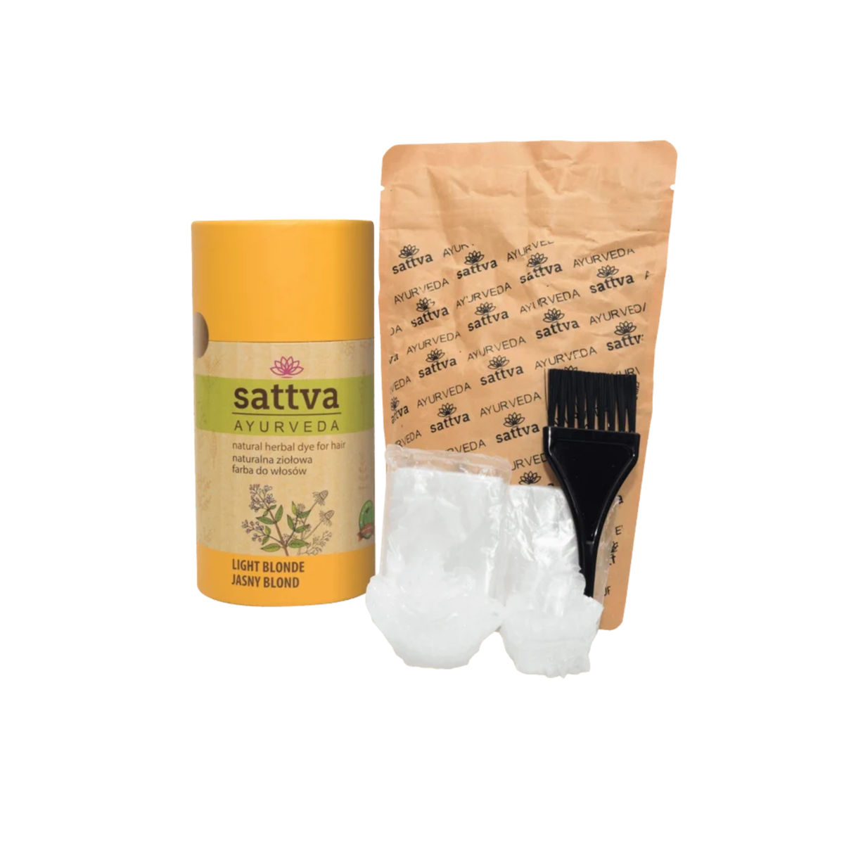 Sattva Ayurveda – Naturalna Farba Roślinna do Włosów Jasny Blond