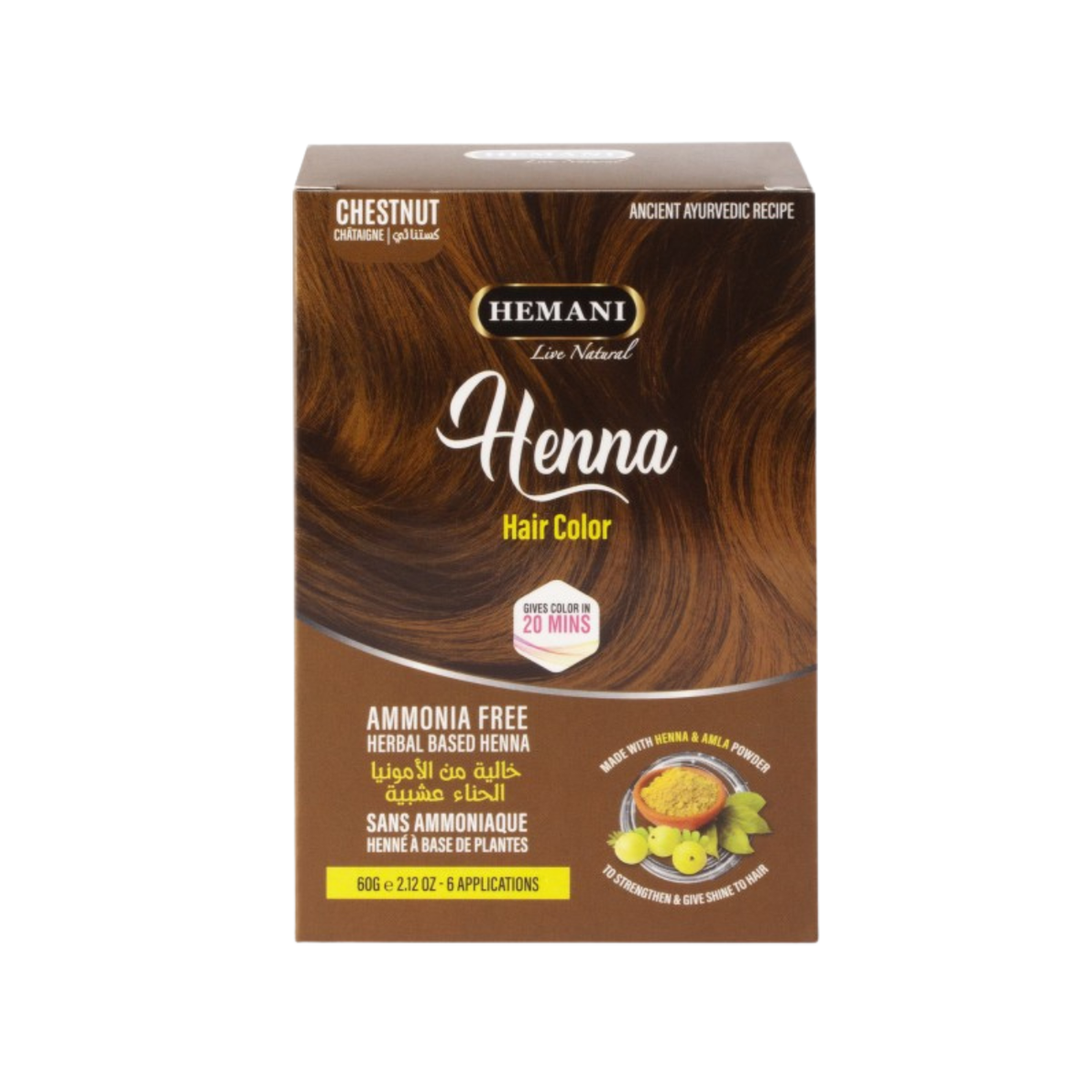 Hemani – Hair Henna – Chestnut 60g