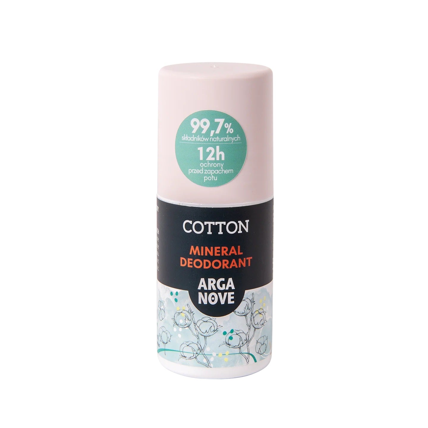 Arganove – Mineral Alum Deodorant Cotton Roll-On 50ml