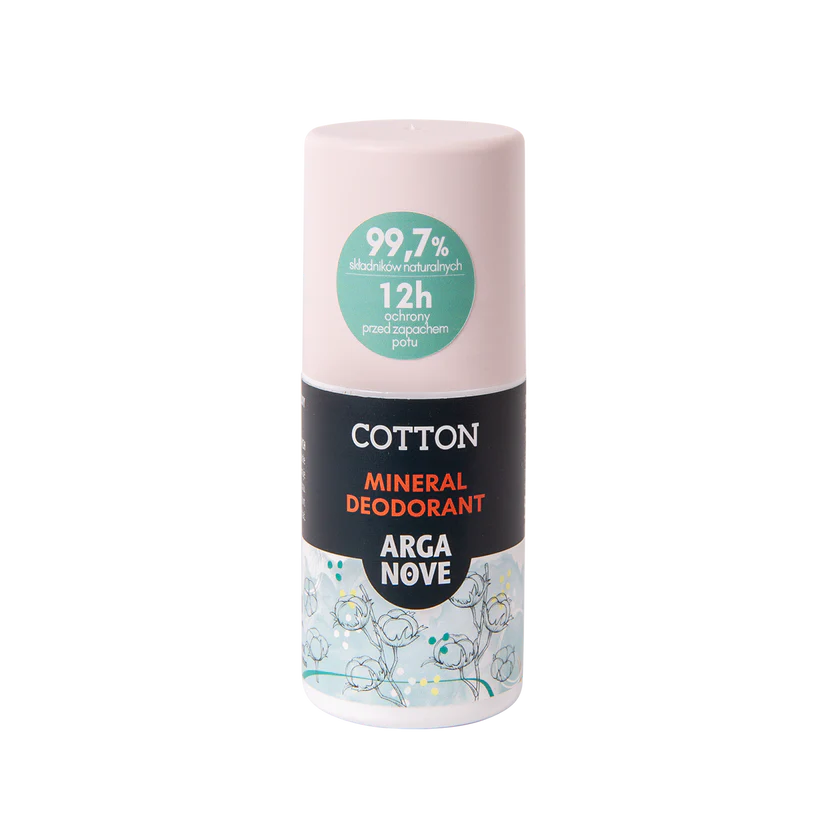 Arganove – Mineral Alum Deodorant Cotton Roll-On 50 ml