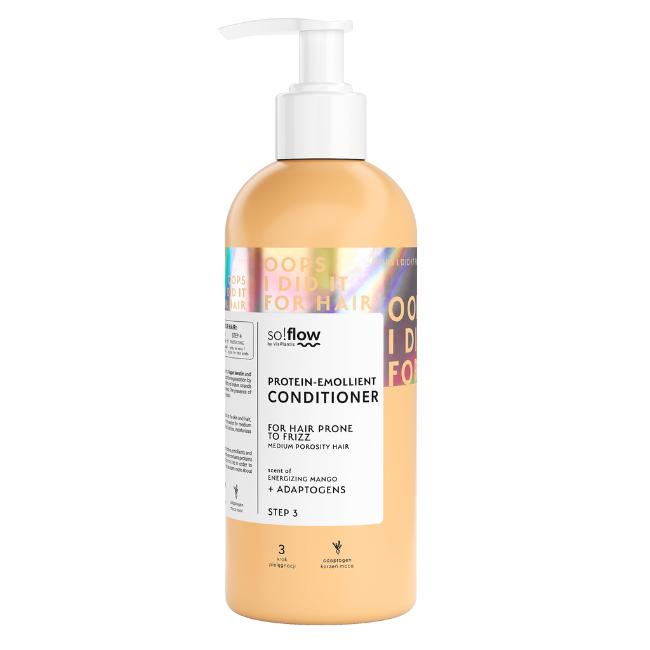 So!Flow – Protein-Emollient Conditioner for Medium Porosity and Frizzy Hair 400ml
