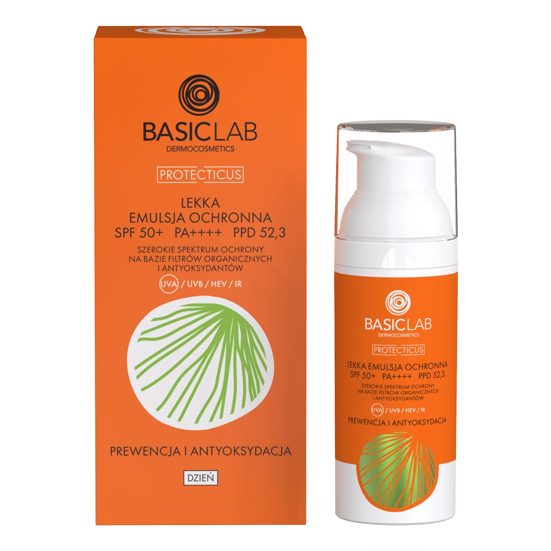 BasicLab – Light Protective Emulsion SPF50+ - Prevention and Antioxidation 50 ml