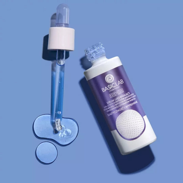 BasicLab – Serum Ujędrniające z 0,5% Czystych Peptydów Miedziowych – Elastyczność i Wypełnienie 30ml