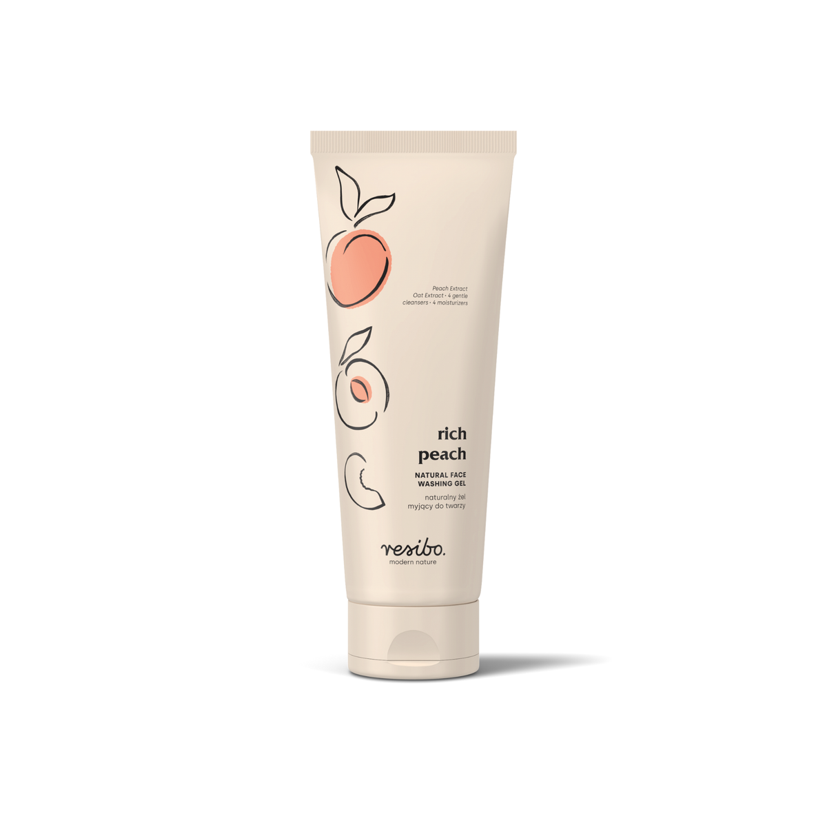 Resibo – Rich Peach – Natural Face Washing Gel 125ml