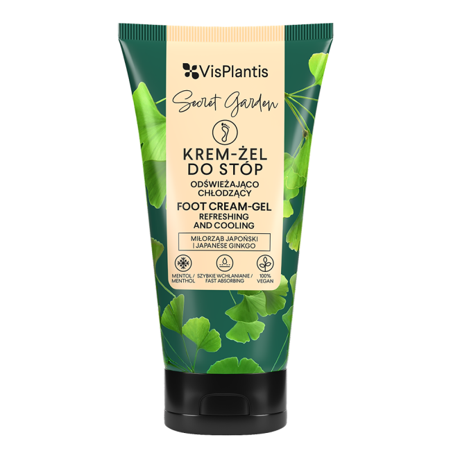 VisPlantis – Refreshing and Cooling Foot Cream – Gel,Ginkgo Biloba 75 ml