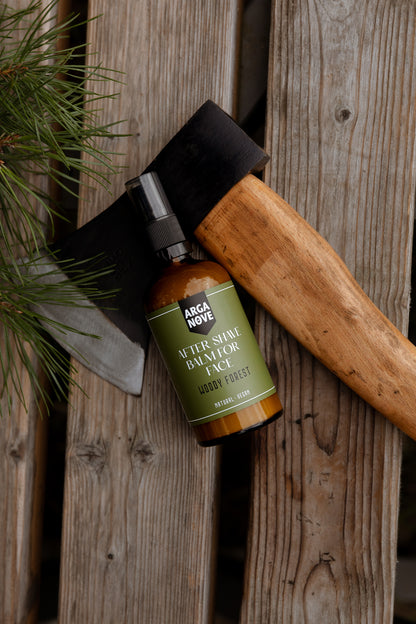 Arganove – Náttúrulegur Róandi eftir Rakstur Balm – Woody Forest 100ml