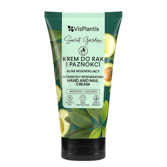 VisPlantis – Regenerating Hand and Nail Cream – Avocado and Cottonseed Oil 100 ml