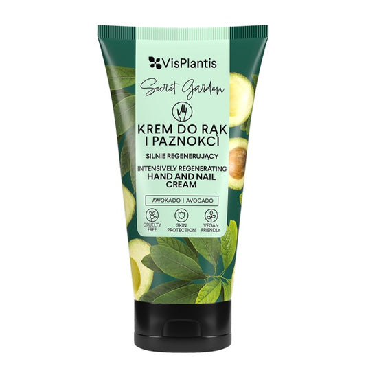 VisPlantis – Regenerating Hand and Nail Cream – Avocado and Cottonseed Oil 100ml