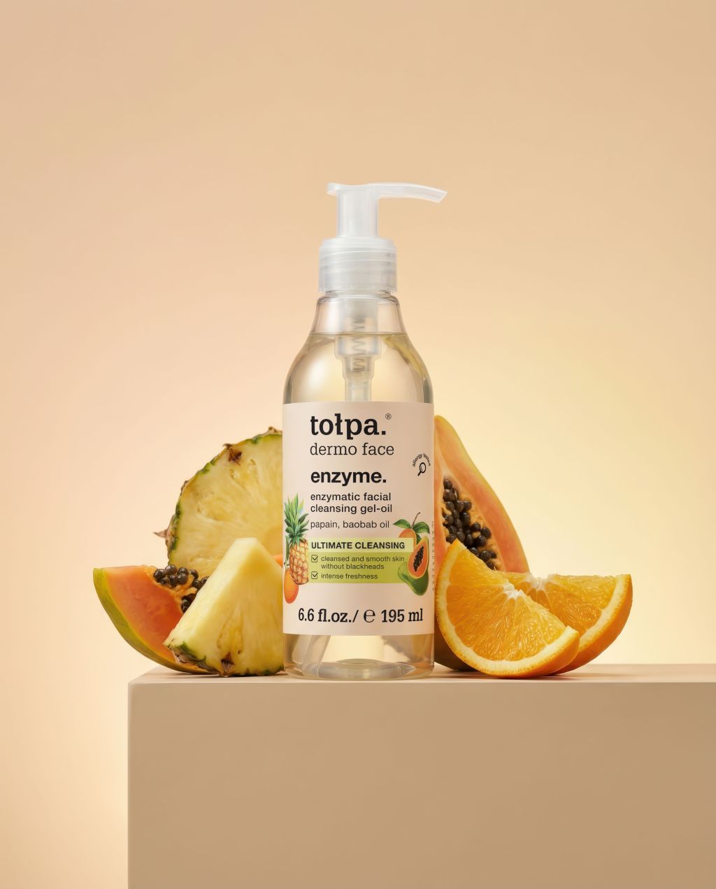 Tołpa – Dermo Face Enzyme – Enzymatic Face Cleansing Gel-Oil 195ml