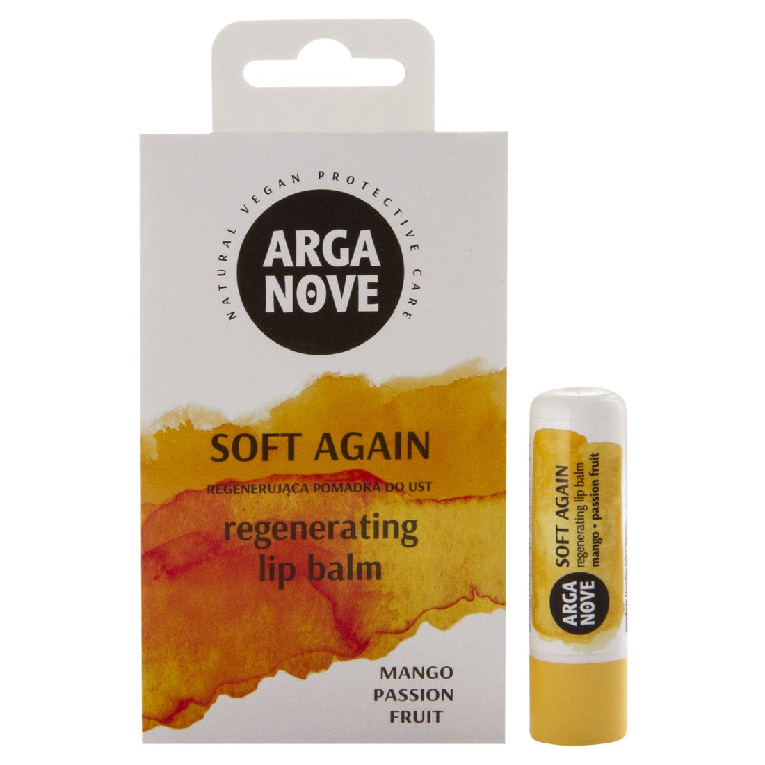 Arganove – Natural Regenerating Lip Balm – Mango and Passion Fruit 4,4g