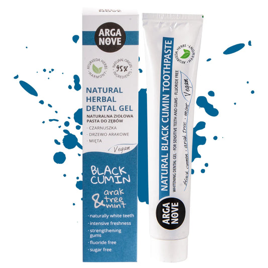 Arganove – Ayurvedic Whitening Toothpaste with Black Seed, Miswak, and Mint 100 g