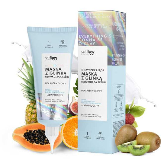 So!Flow – Purifying Mask with Clay Reducing Sebum for the Scalp 100 ml