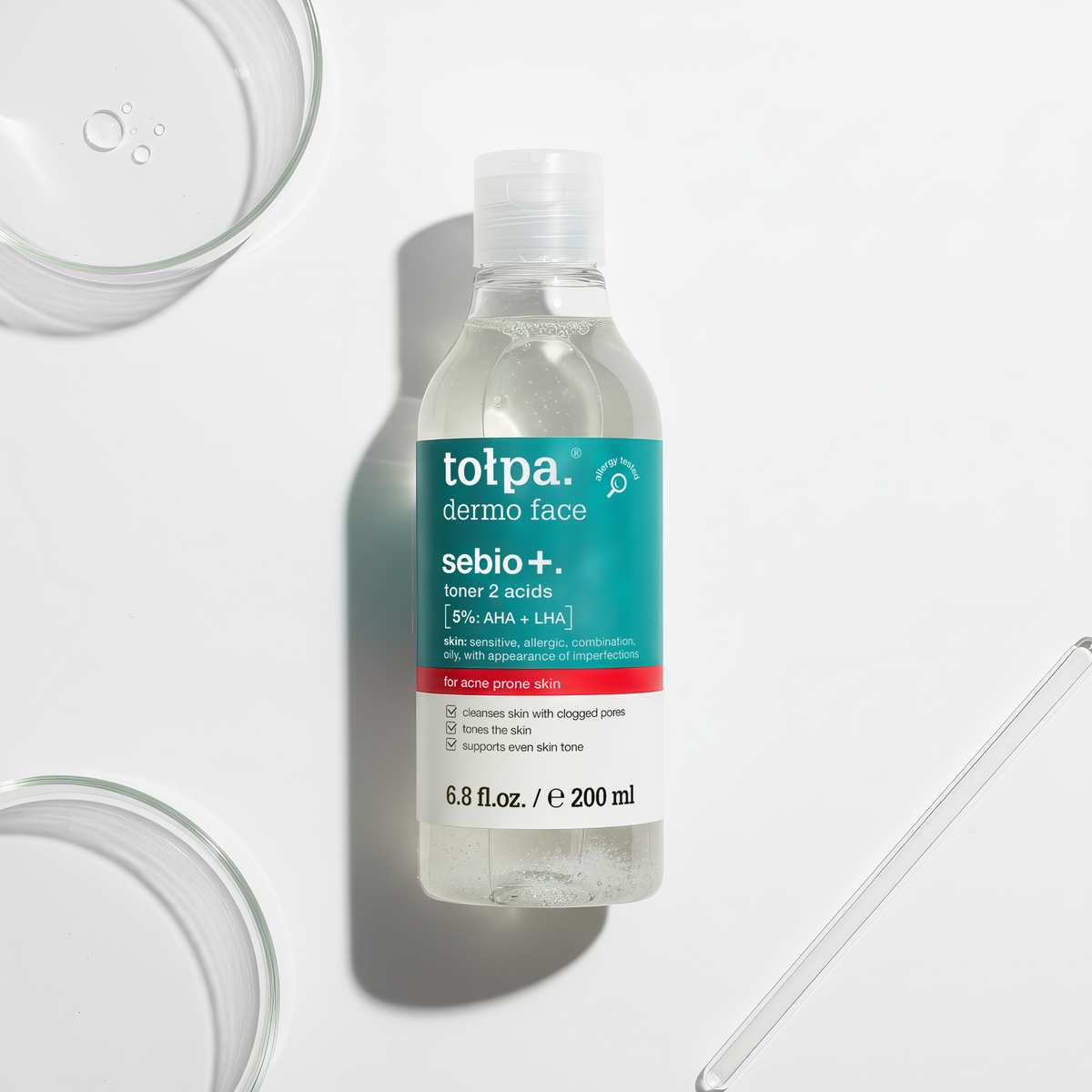 Tołpa – Dermo Face Sebio+, Tonik z 2 Kwasy 200ml