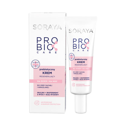 Soraya – Probio Care – Prebiotic Krem fyrir Þurra og Viðkvæma Húð 50ml