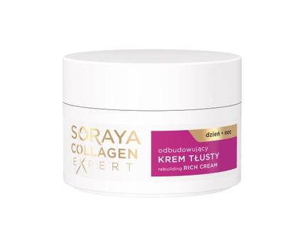 Soraya – Collagen Expert – Endurbyggjandi Næringaríkt Krem með E-vítamíni 50ml