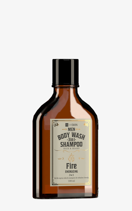 HiSkin – 3 in 1 – Body Wash, Hair & Beard Shampoo – Whisky Fire 100 ml