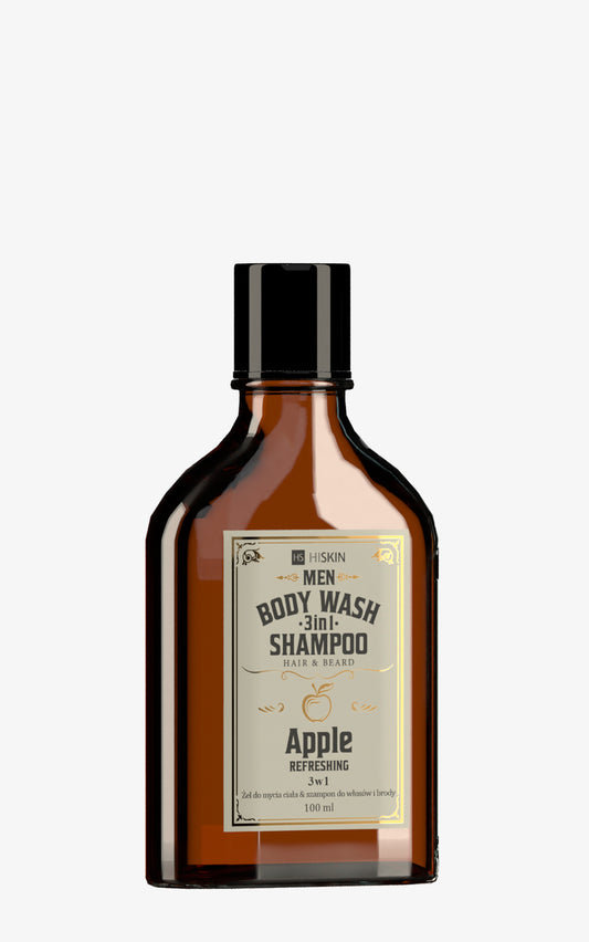 HiSkin – 3 in 1 – Body Wash, Hair & Beard Shampoo – Whisky Apple 100 ml