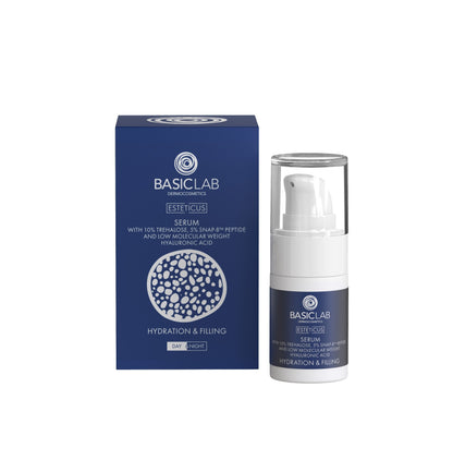 BasicLab – Serum með 10% Trehalose og 5% Peptide – Rakagefandi með Fyllingu 15ml
