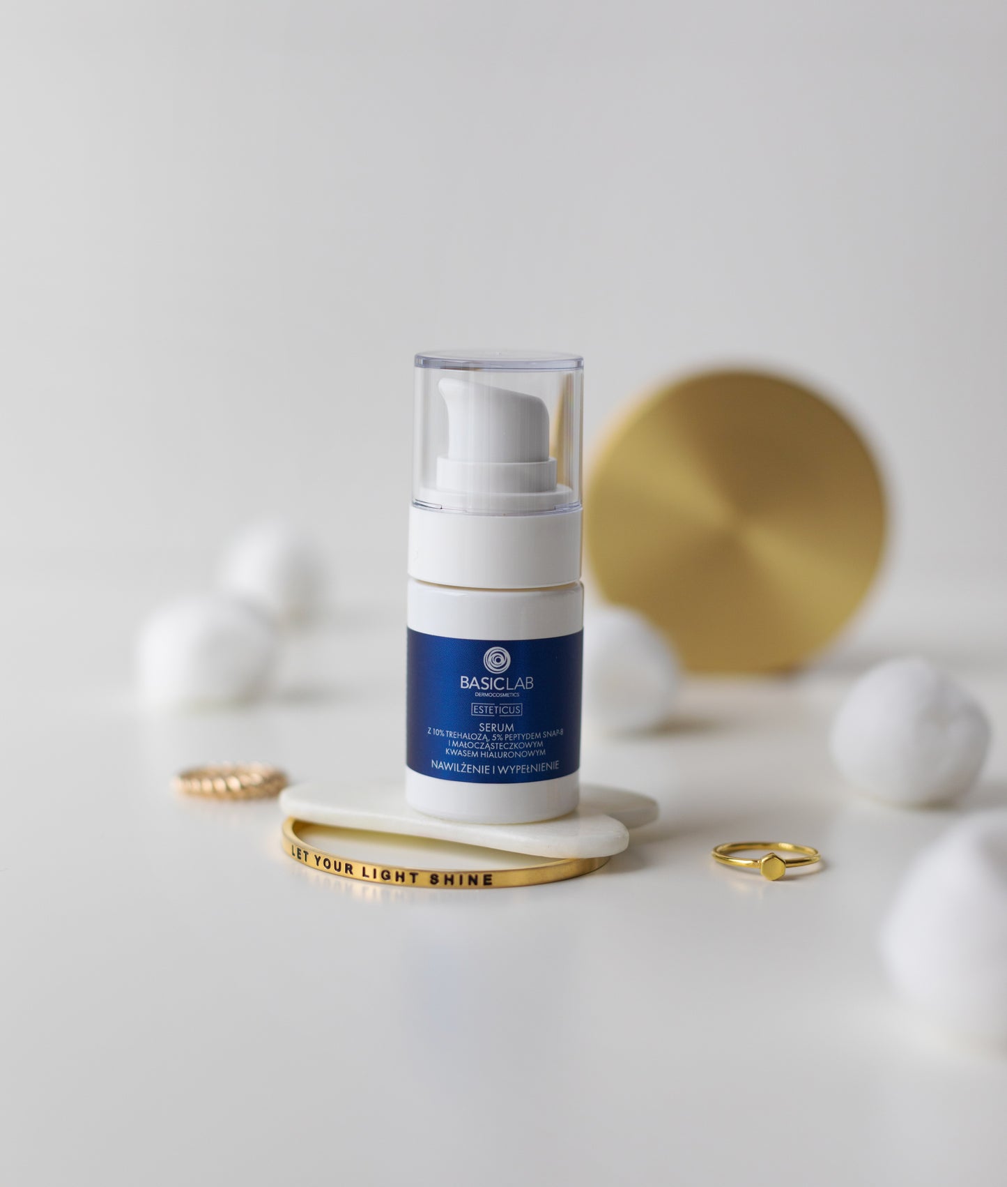 BasicLab – Serum with 10% Trehalose and 5% Peptide – Hydration and Plumping 15ml