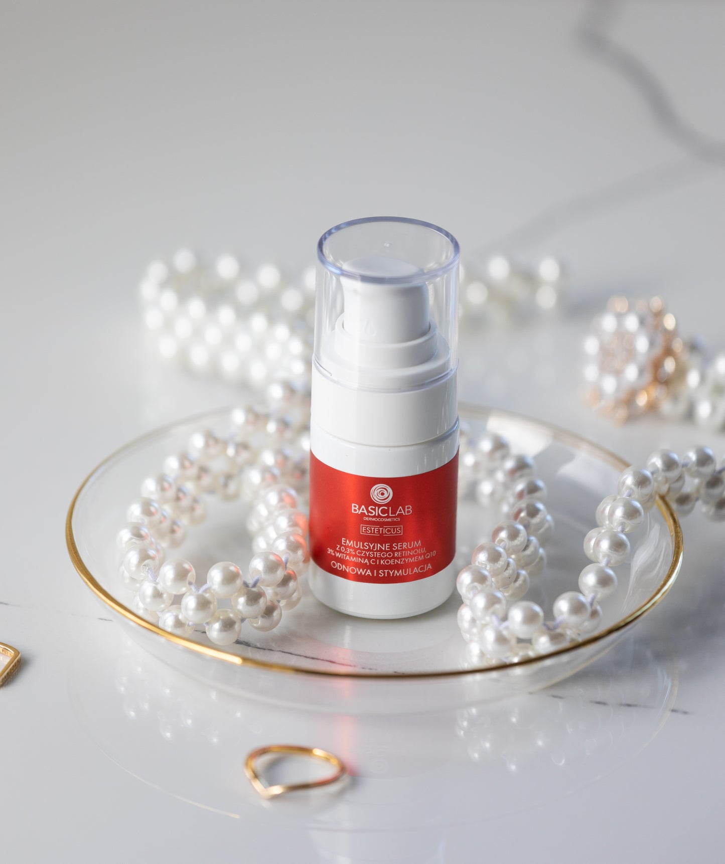 BasicLab – Emulsion Serum with 0.3% Pure Retinol, 3% Vitamin C and Coenzyme Q10 - Renewal and Stimulation 15ml