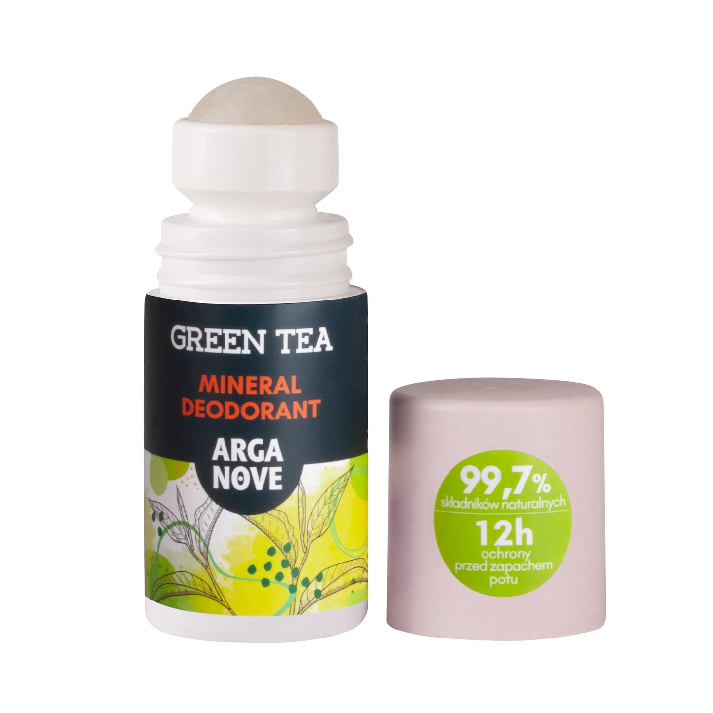 Arganove – Mineral Alum Deodorant Green Tea Roll-On 50ml