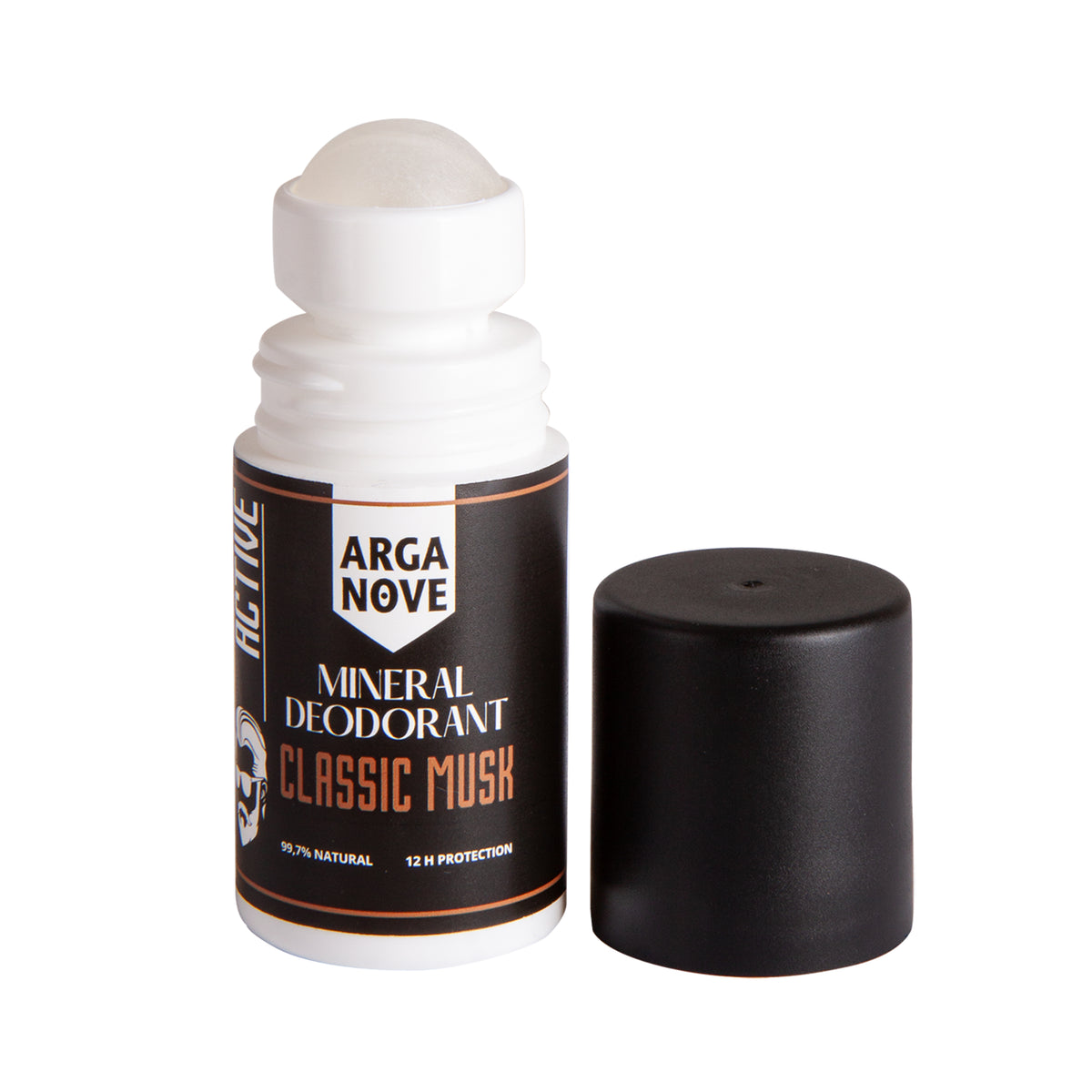 Arganove – Mineral Alum Deodorant Musk Roll-On 50ml