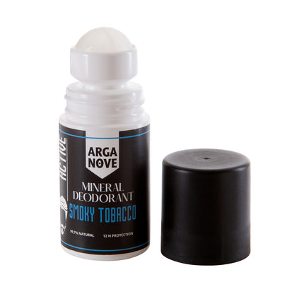 Arganove – Smoky Tobacco Mineral Alum Roll-On Deodorant 50ml