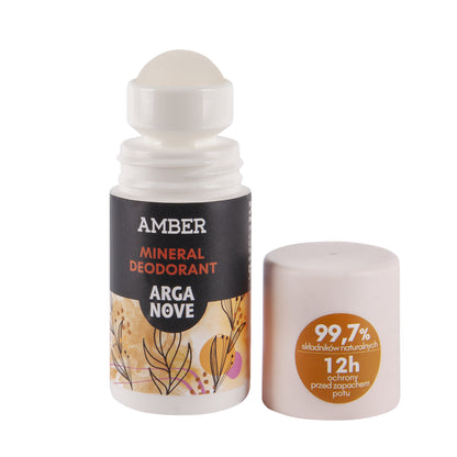 Arganove – Dezodorant Mineralny Ałunowy Amber Roll-On 50ml