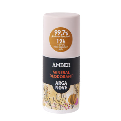 Arganove – Dezodorant Mineralny Ałunowy Amber Roll-On 50ml