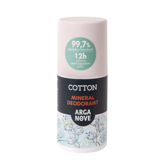 Arganove – Mineral Alum Deodorant Cotton Roll-On 50ml