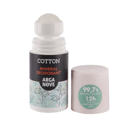 Arganove – Alum Steinefni Deodorant Cotton Roll-On 50ml