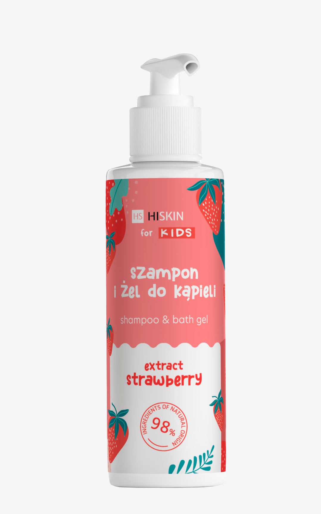 HiSkin – Kids Shampoo & Bath Gel – Strawberry 280 ml
