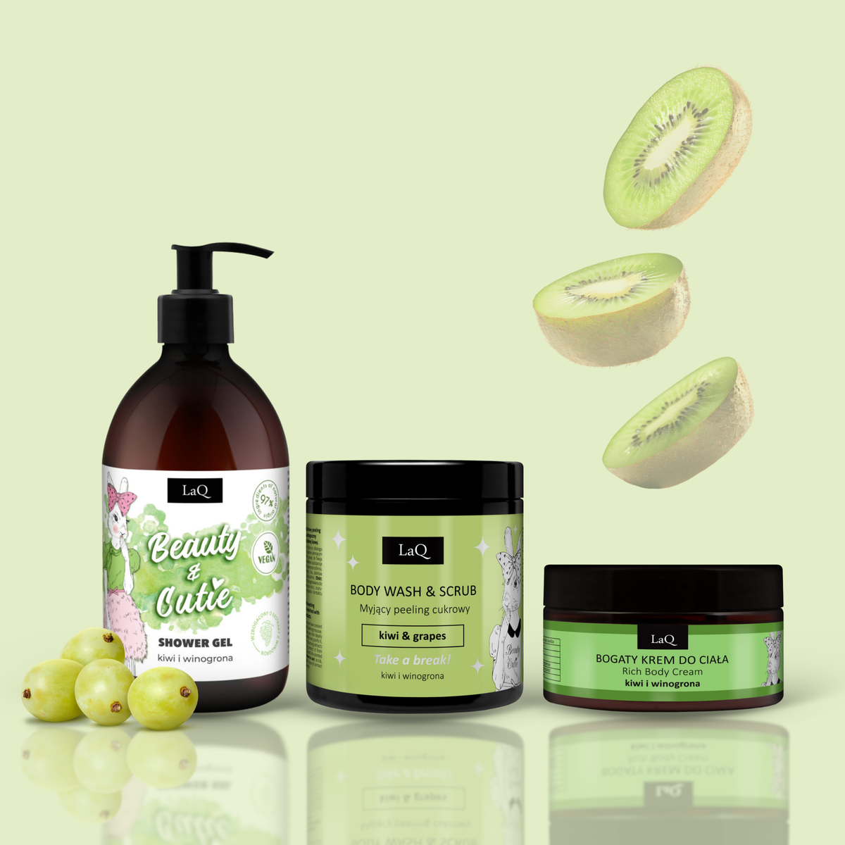 LaQ – Kiwi & Grapes – Set