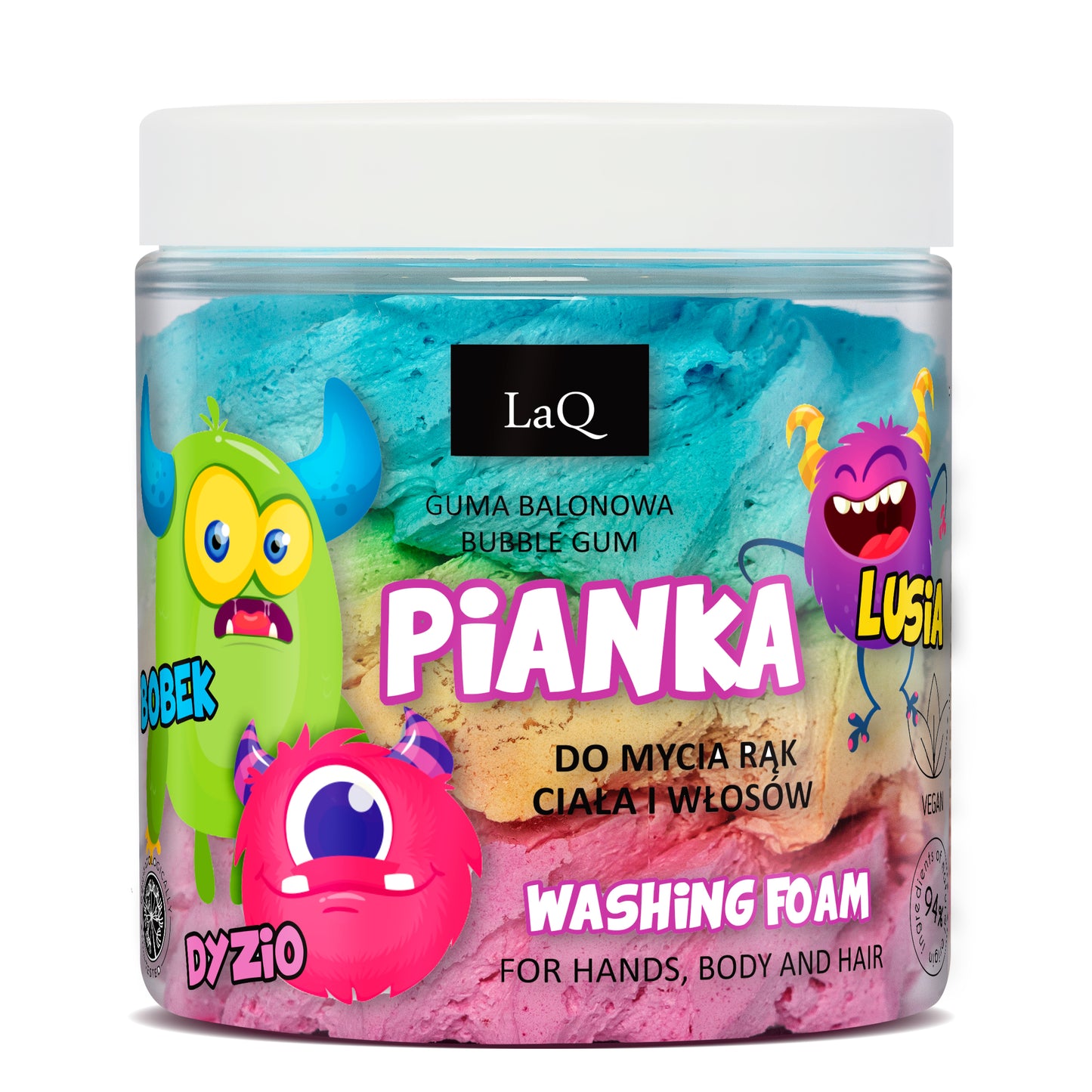 LaQ – 3 Color Cleansing Foam – Bobek & Dyzio 100 g