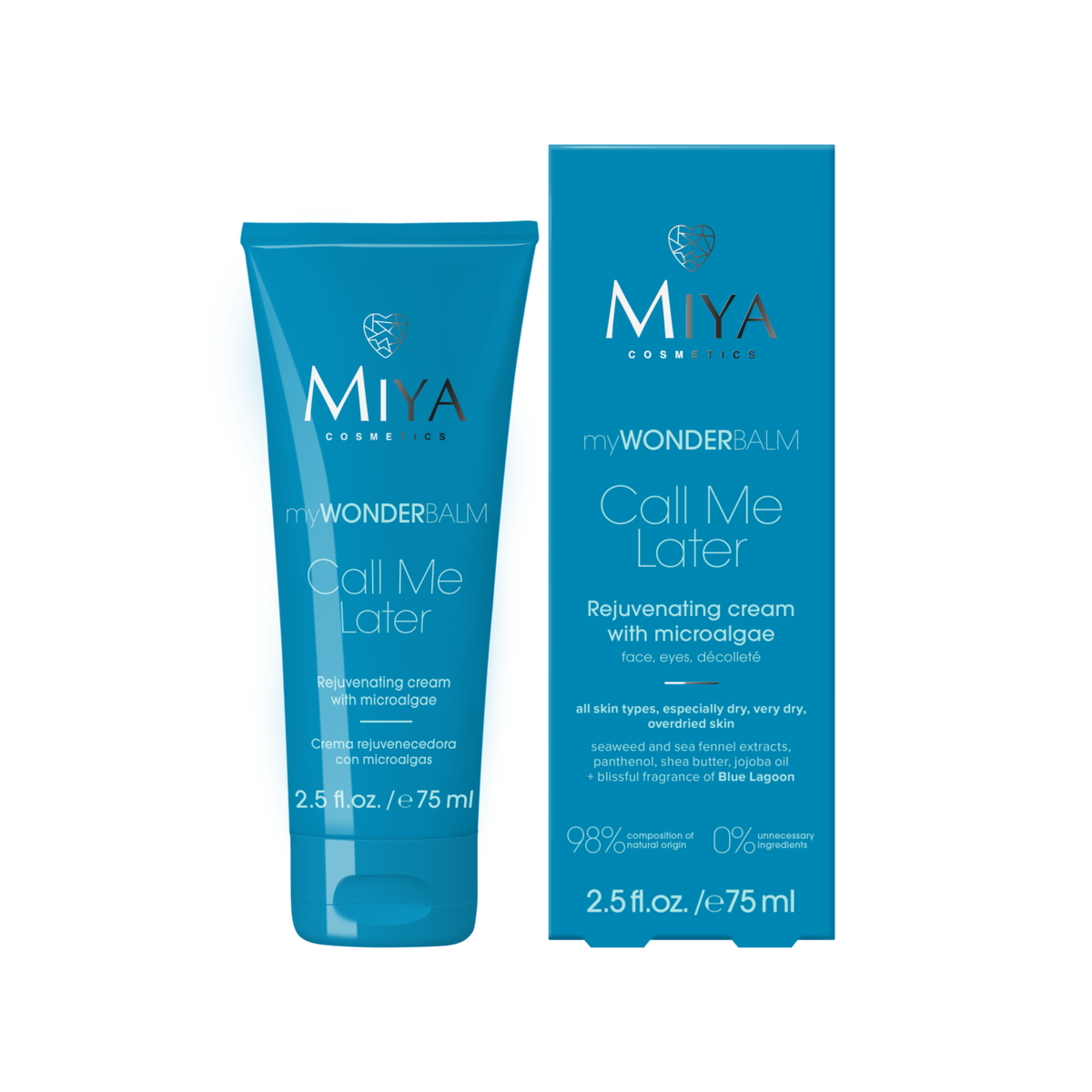 Miya Cosmetics – myWONDERBALM Call Me Later – Regenerujący Krem z Mikroalgami 75ml