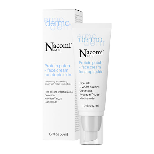 Nacomi – DERMO Protein Patch – Moisturizing and Soothing Face Cream with Instant Relief Effect 50ml