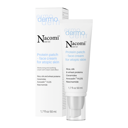 Nacomi – DERMO Protein Patch – Moisturizing and Soothing Face Cream with Instant Relief Effect 50 ml