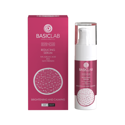 BasicLab – Redukujące Serum 10% Kwasu Azelainowego, BHA, Glicyryzyna – Rozjaśnienie i Wyciszenie 30ml