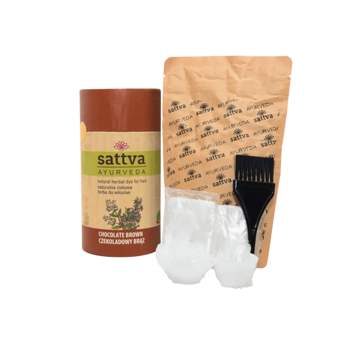 Sattva Ayurveda – Náttúrulegur Hárlitur Súkkulaðibrúnn