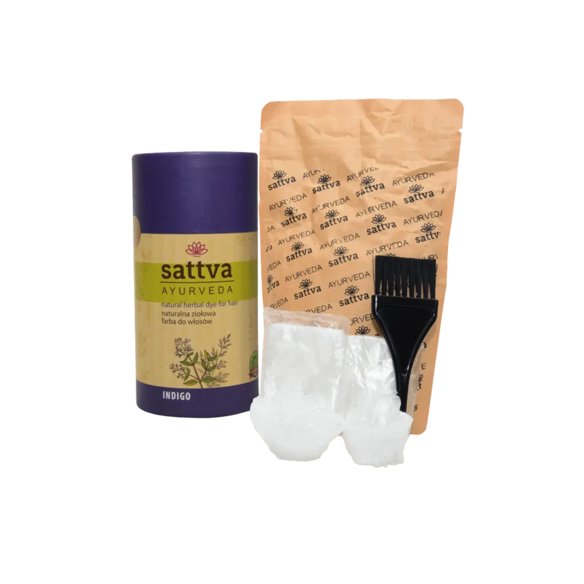 Sattva Ayurveda – Naturalna Farba Roślinna do Włosów Indygo